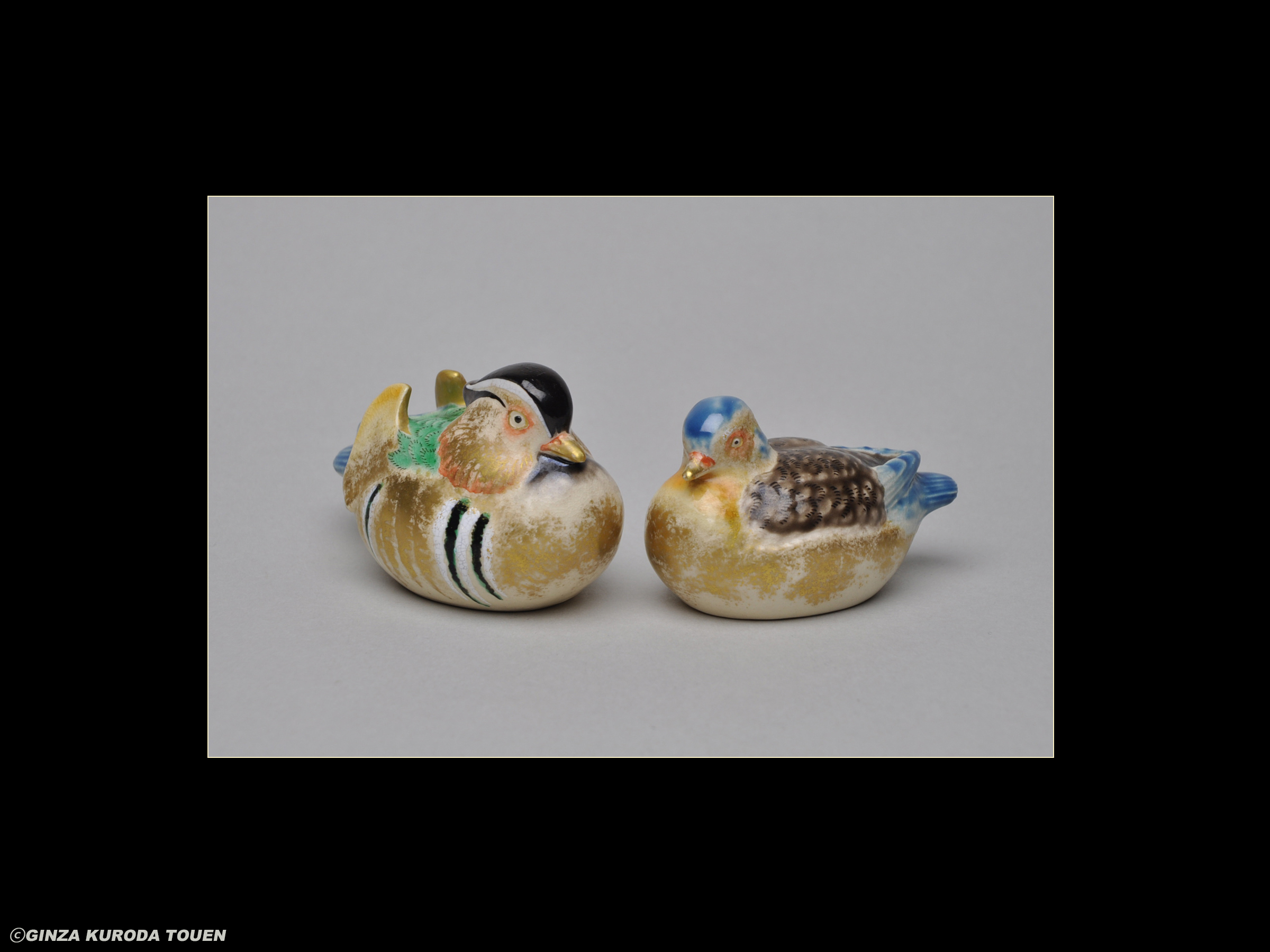Yaichi Kusube: Ornament, Iroe type, mandarin ducks design