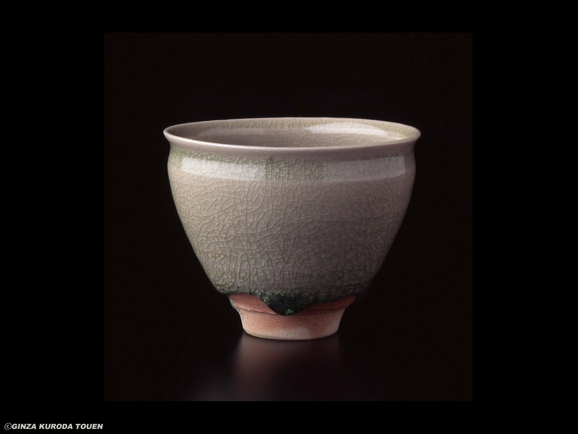 Mineo Okabe: Sake cup, Ash glaze type